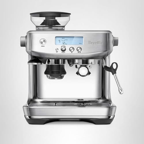 Breville Barista Pro BES878BSS Espresso Machine with Grinder & ThermoJet, Brushed Stainless Steel