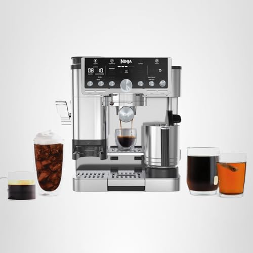 Ninja Luxe Café Pro Espresso Machine with Grinder & Frother - 4-in-1 Coffee Maker for Espresso, Drip, Cold Brew