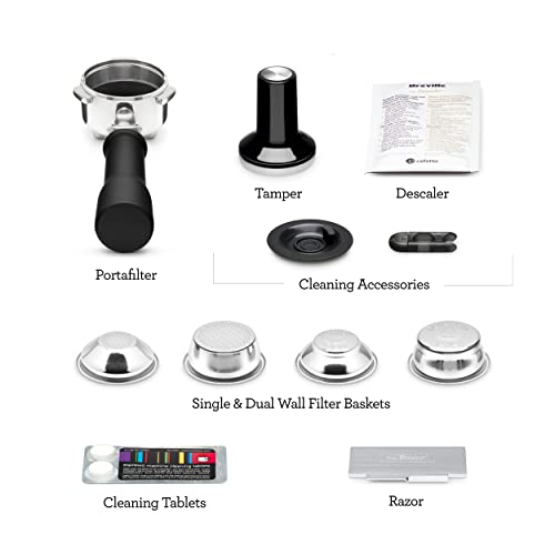 Breville Bambino Plus Espresso Machine BES500BSS, Automatic Milk Frother, 64oz Tank, Brushed Stainless Steel