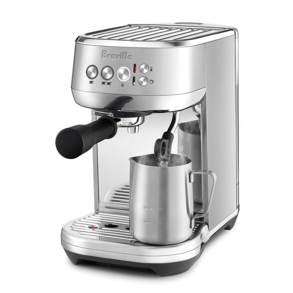 Breville Bambino Plus Espresso Machine BES500BSS, Automatic Milk Frother, 64oz Tank, Brushed Stainless Steel