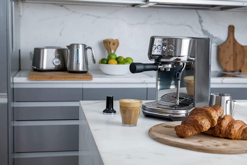 Breville Bambino Plus Espresso Machine BES500BSS, Automatic Milk Frother, 64oz Tank, Brushed Stainless Steel