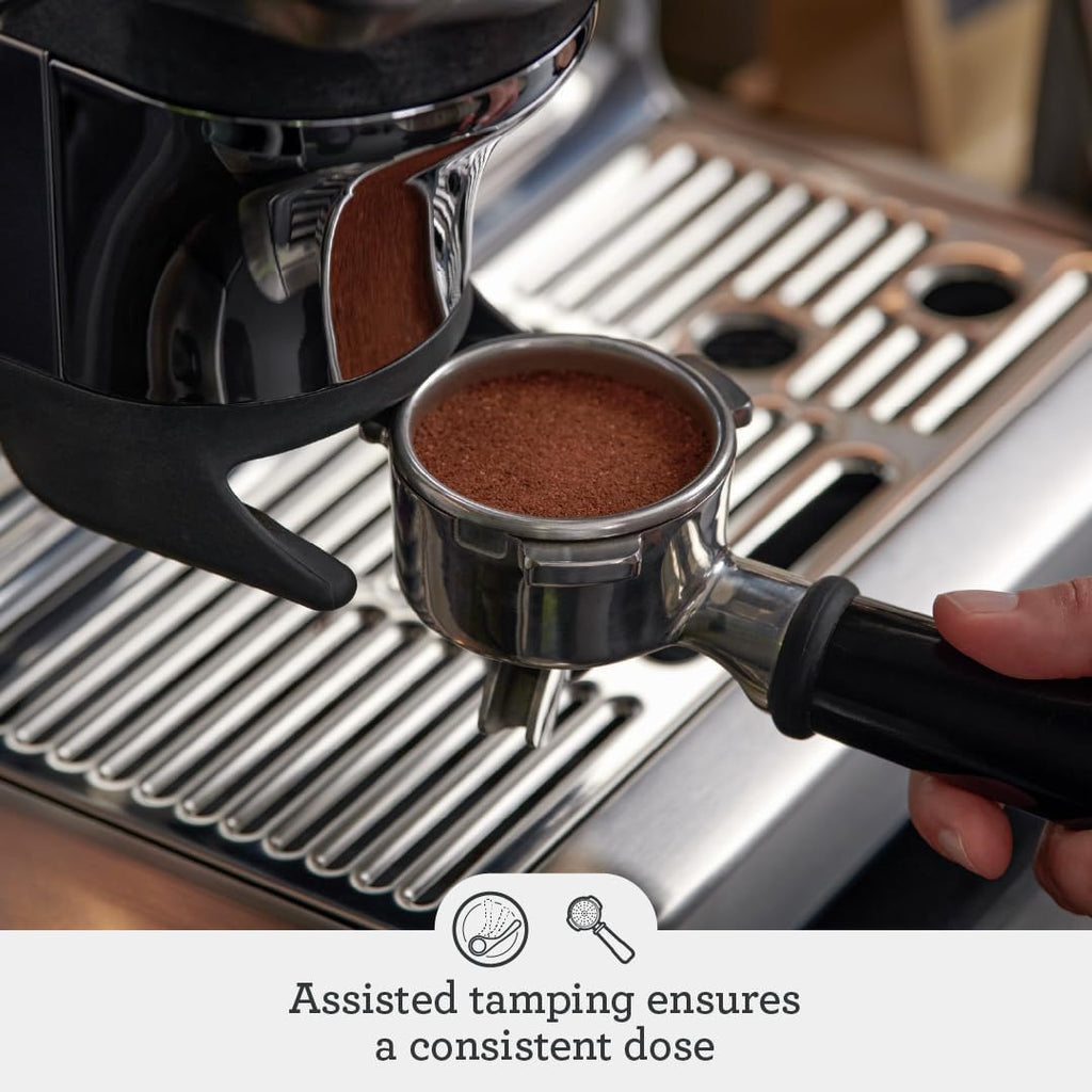 Breville Barista Express Impress BES876BSS Espresso Machine with Grinder & Auto Dosing, Brushed Stainless Steel