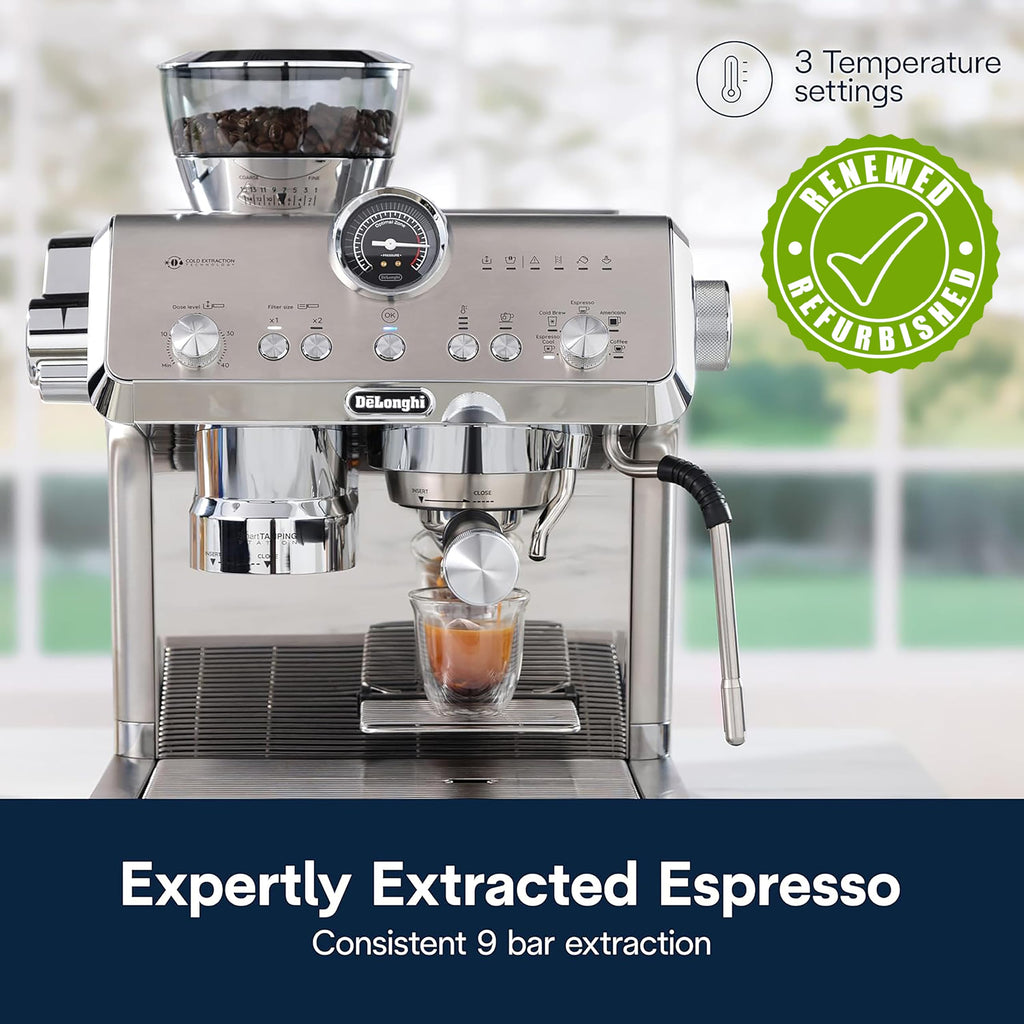 De'Longhi La Specialista Opera Espresso Machine EC9555M with Grinder & Cold Brew (Renewed)