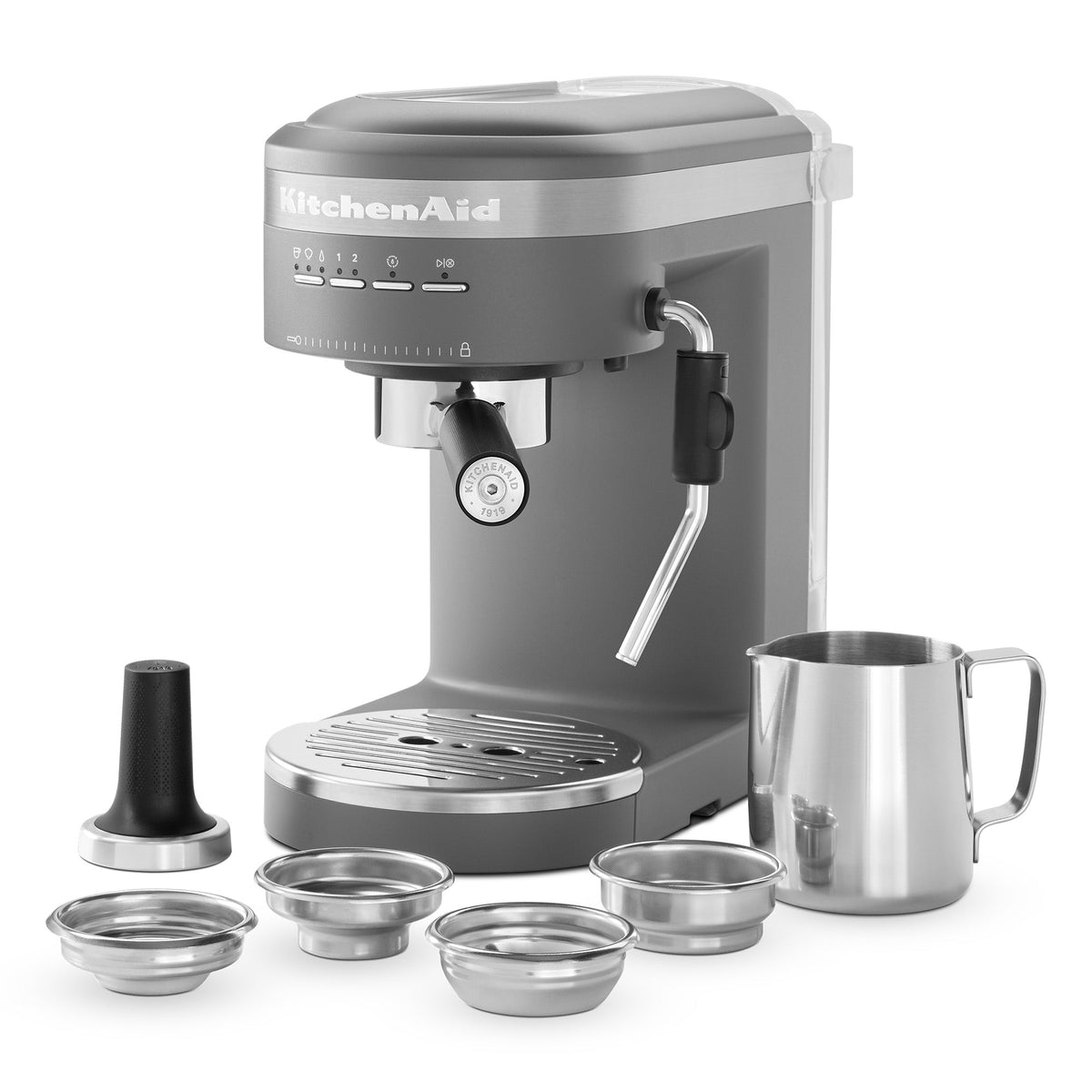 KitchenAid Semi-Automatic Espresso Machine - Matte Charcoal Grey