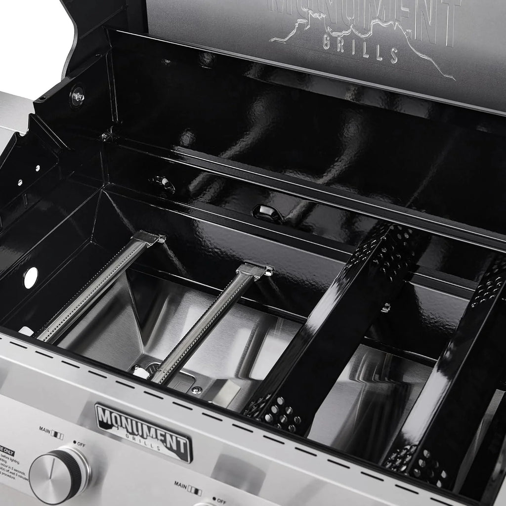 Monument Grills Eminence 405 |Tech Stainless Propane Gas Grills Eminence 405 & Cast Iron Cooking Plate - image 2