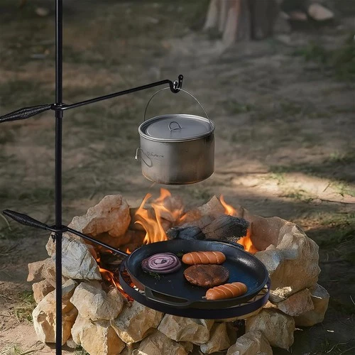 Camping Swivel Outdoor Grill (Portable Fire Cooking Grill) - Image 6